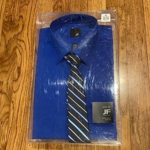 J. Ferrar Dress Shirt and Tie Set